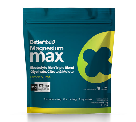 Magnesium Max 3-in-1 Powder - Lemon & Lime Flavour