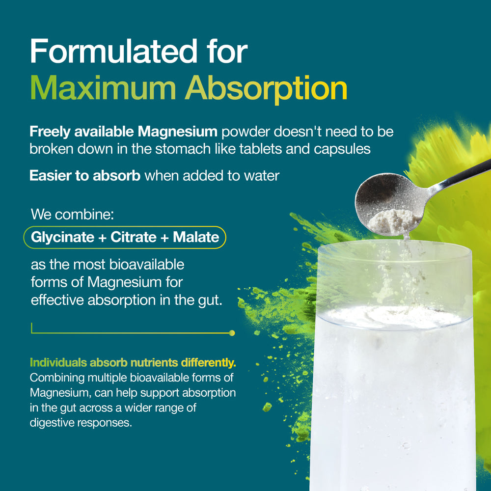 Magnesium Max 3-in-1 Powder - Lemon & Lime Flavour