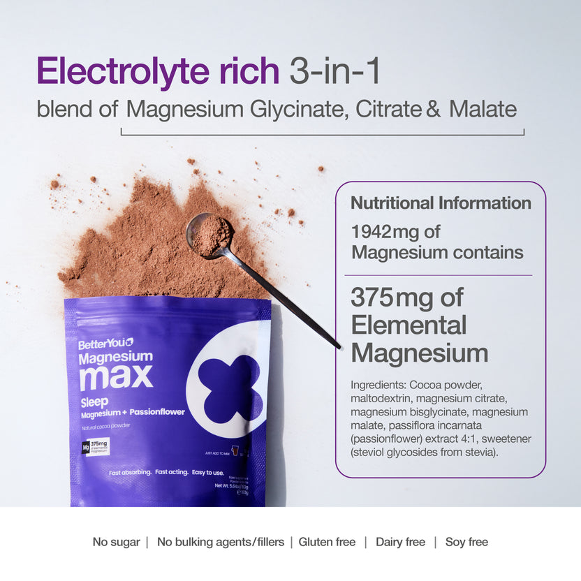 Max G Powder Magnesium Max Powder for Sleep | Glycinate 3-in-1 | BetterYou