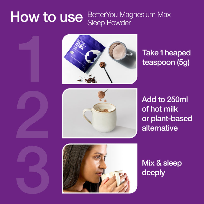 Magnesium Max Powder for Sleep | Glycinate 3-in-1 | BetterYou