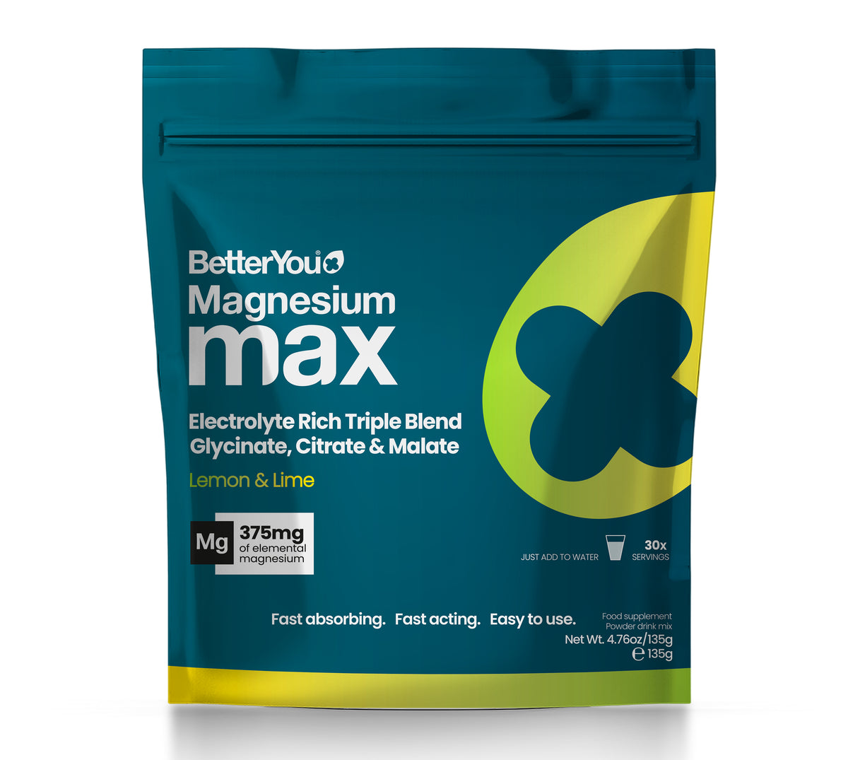 Magnesium Max 3 1 Powder Lemon & Lime Flavour